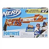 Nerf Fortnite, Blaster 6-SH avec revêtement Camo Pulse, mécanisme à percuteur, Barillet Rotatif, 6 fléchettes Nerf Elite Mult