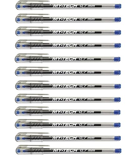 Pensan My-Tech 2240 Ballpoint Pen 0.7 Mm Set Of 12 Green Ink Pens - View #3