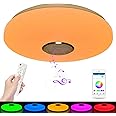Northrend Smart LED Ceiling Lights, 36W Music Ceiling Light with Remote Control & APP, RGB Ceiling Light with Bluetooth Speaker, for Louge, Living Room, Bedroom and More (Circular)