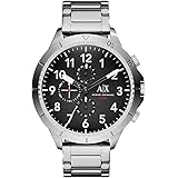 Armani Exchange Orologio da uomo con cronografo in acciaio inossidabile color argento AX1750