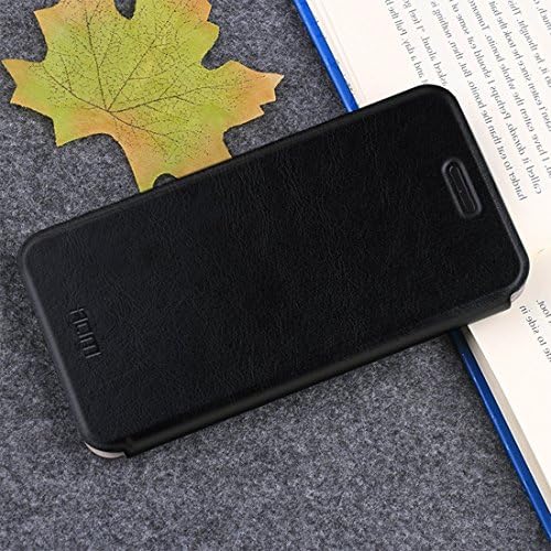 HUILIAN Mobile Phone Cases &amp; Covers, MOFI OnePlus 5T Crazy Horse Texture Horizontal Flip Shockproof Protective Leather Case with Holder (Color : Black)