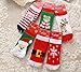 Toddler Baby Boy Girl Christmas Socks Gifts (4-6Y, Santa Claus Print)
