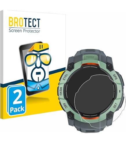 Brotect AirGlass Protection Écran Hybride 9H Pour Garmin Forerunner 745 – Lot 3, Anti-Empreintes, Ultra-Léger