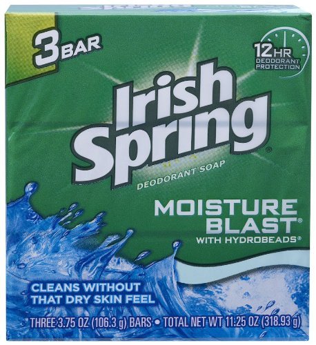 Irish Spring Moisture Blast Deodorant Bath Bar 4 oz 3 ct RS.1642 (41.00% Off) - Amazon