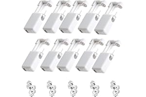 GRUVOX 10 PCS Self Ear Piercing Kit - Painless Ear Piercing Gun With Studs (White)