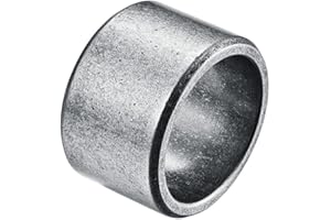 HIJONES Anello da Uomo in Acciaio Inossidabile Spazzolato Opaco Fede Nuziale Classica Semplice