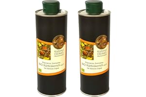 Kürbishof DEIMEL Steiermark/Austria - Lot avantageux de 2 boîtes de 500 ml - Huile de pépins de courge BIO d'Autriche - Directement du producteur