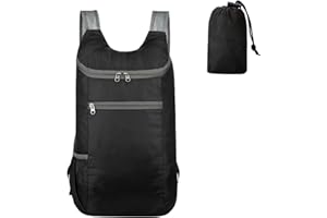 DISNACE Ultralekki składany plecak, wodoodporny plecak podróżny dla mężczyzn i kobiet, składany plecak mały plecak turystyczny, podróże, wędrówki, jazda na rowerze, sport, kemping, dla mężczyzn, kobiet