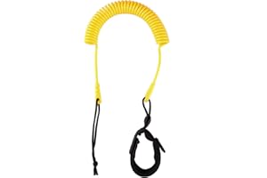 JOIBA Sup Leash Coiled 10' Leash Sup Leg Rope Strap Stand Up Paddle Board Coiled Spring Leg Foot Rope Surfleine für Surfbrett
