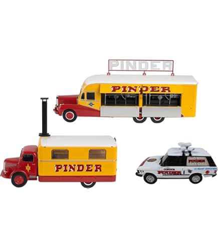 PINDER - DINAM'O 1/43è - remorque cage cavalcade 521J 37 avec animaux