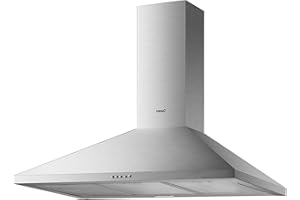 V 9000 X - Cappa Cucina - Tipo Decorativa - Motore 120W - Classe Energetica B - 3 Livelli di Aspirazione - Pannello di Controllo Meccanico - Finitura in Acciaio Inox - Cata