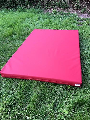 Soft Play Multi-Use Exercise Fitness Mats - 610gsm PVC / High Density Foam - Blue - Green - Red - Yellow - 120cm x 90cm x 10cm (Red, 180cm x 60cm x 10cm)