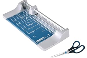 Dahle 507 - Máquina de corte y corte (máquina de corte de papel con una longitud de corte de 320 mm, hasta DIN A4), azul (azul | paquete promocional)