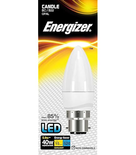 Hylite 4.9W C37 Candle LED Bulb - Warm White - 2 Pack - View #3