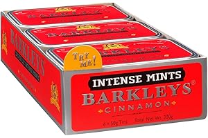 Barkleys Cinnamon - Pastillen mit Zimt-Geschmack, 6x 50g Dose (300g)