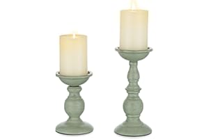 Sziqiqi Portavelas de Columna, 2 Piezas de Candelabros Vintage, Velas para Candelabros Centro de Mesa Decorativas Adornos para Salon Boda Decoracion Navideña