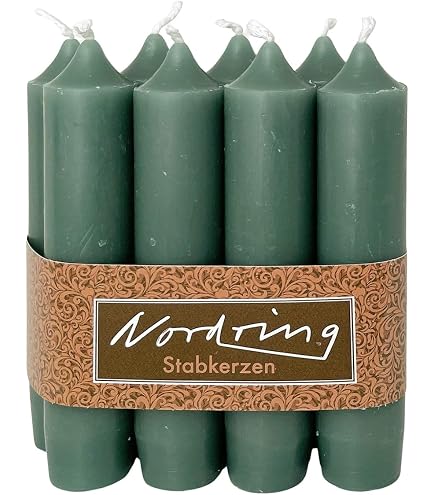 Bütic Lot De 16 Bougies Chauffes-Plat Grises 110x13mm - Cire Haute Pureté RAL - Sans Odeur, Faible Suie, 2h