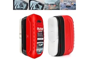 MAFHVV Multifunktionale Kfz-Ölfilm-Reinigungsbürste, Ölabweisende Folie Für Autoscheiben, Ölfilm-entferner Für Windschutzscheiben, oil film cleaning brush,Für Autofenster, Entfernt Schmutz Und Wasserflecke