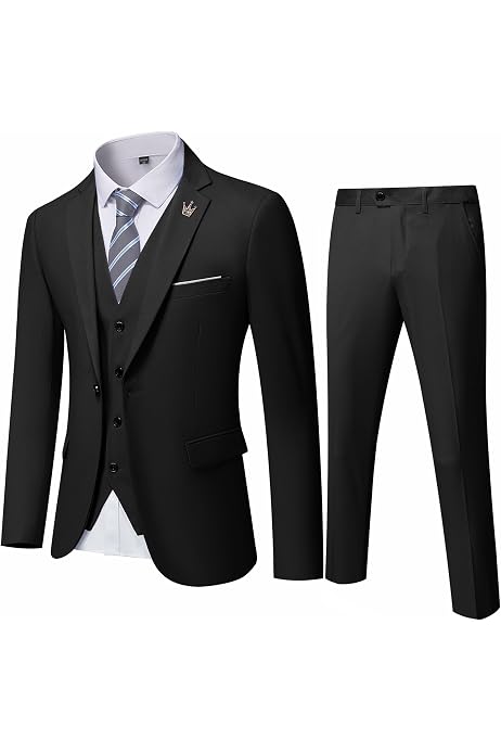 Collazoey Blazer Croisé Homme Costume Mariage - Costume 2 Ou 3 Pièces Grande Taille Bleu Chic