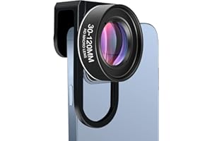 Makro-Objektiv für Handy-Kamera-Fotografie-Verlängerung, COSULAN-Befestigungslinse für Android-Smartphone, iPhone, Pixel, Galaxy, UHD Makro-Objektiv, 30–120 mm mit dem hochwertigen Universal-Clip