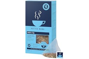 HOTTEA MAMA | Milk’s Up | Breastfeeding & Lactation Support Tea | Organic Fenugreek & Fennel | Caffeine-Free | Herbal Tea | 14 Whole Leaf Biodegradable Bags - Makes 28 Cups