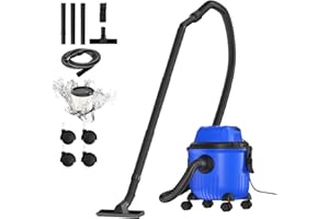 Huini 3-in-1 Wet and Dry Vacuum Cleaner, 2000W industrial vacuum cleaner, Blowing Function, 15L Container, Power Take Off & Washable HEPA Filters, for Home Car Carpet Workshop,Blue