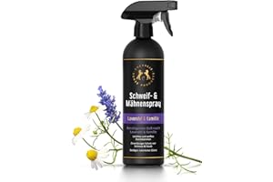 CHEVALIS Pferde Mane Spray Lavender & Chamomile for Tail & Mane, Gentle Fur Care and Easy Combing, Vegan with Essential Oils, No PEG and EDTA, 500 ml