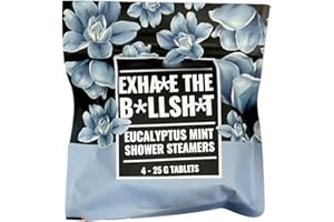 BESREEY Relief Shower Steamer, Shower Steamers Set, Aromatherapy Shower Tablets, 4Pieces,Aromatherapy Shower Steamer for Relaxation and Revitalisation,Rosemary Mint,Eucalyptus,Pink Grapefruit,Lavender Mint