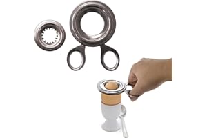 COOK CONCEPT - KU6271 - Coupe-Œuf Coque Argent, 7,70 x 0,50 x 10 cm, Coupez vos œufs en un seul geste précis, Outil Précis pour Oeufs Durs et Mous, Facile à Utiliser et Durable