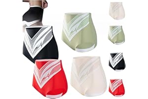 Godemmio Short gainant en fibre de titane et tourmaline, slip gainant le ventre, rétrécit l'abdomen et les fesses, façonnage efficace, short gainant en fibre de titane auto-chauffant