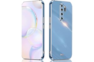 ILING Funda para Xiaomi Redmi Note 8 Pro, Silicona Coloreada Case, Estuche Ultrafino Anti-caída para Niña, Caja para Proteger la Cámara (Azul)