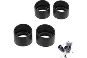 Hezhou 4 Stück 34–38 Mm Okularabdeckung Okular Fernglas Augenmuscheln Schutzbecher Okulare Weichgummi Augenschützer Augenmuschel Schwarze Gummi-Okularabdeckung Flacher Winkel (34-38mm)