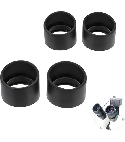 2 Coprioculari In Gomma Morbida Per Microscopio Stereo, Diametro 36mm, Protettivi Antiurto, Accessorio Essenziale Per Laboratorio