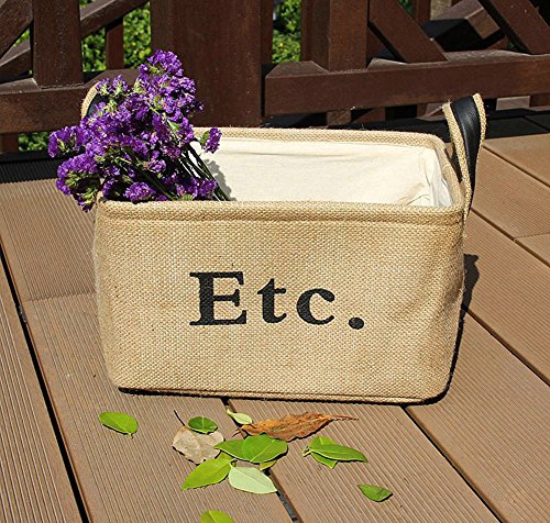 Kimjun Multifunktionale Baumwoll Leinen Wäschesammler Wäschebox Faltbare Wäschekörbe Kinder Spielzeug Aufbewahrungskorb Stoffkorb Aufbewahrungsbox 30*25*18CM (S) - 2