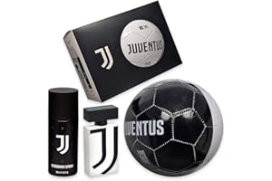 BRITISH TOPMAN & CO Juventus Set Regalo EAU de Toilette 50ml Pallone Calcio Deodorante Spray 150ml Fino alla Fine La Web cartoleria Torino