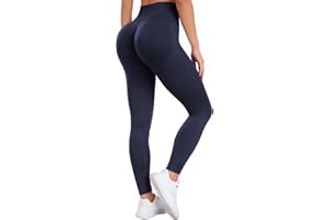 Ulknyss Leggins Sportivi Donna Push Up Leggings Palestra Vita Alta Pantaloni Fitness Yoga Anticellulite