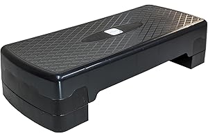 UTTAM Fitness Stepper for Home & Gym, Cardio, Weights, Yoga, Workout – Adjustable 2 Step Level Heights (10,15 cm) – Perfect Equipment Accessory Set for Fitness Routines