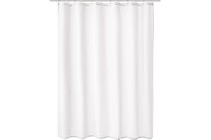 Kleine Wolke Zasłona prysznicowa Kito, poliester, śnieżnobiała, 120 cm x 200 cm