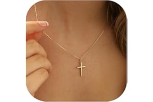 RMMD Cross Necklace Women's Cross Necklace Women's Chain with Cross Necklace Gold Chain Silver Jewellery Gold Fashion Jewellery Gifts for Women Girls Gifts