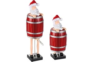 ULTRARAY Distributeur de cigarette drôle - Cigarette - Cigarette - Cigarette - Cadeau pour homme - Décoration de personnage (Père Noël dans un tonneau en bois)