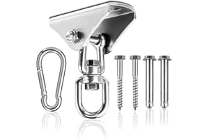 YORWHIN Boxsackaufhänger, 360° Drehung Schwere Taschenkette, Schwerer Taschenaufhänger Halterung für schwere Tasche, Turnschaukel, Trapez, Yoga und Hängematte