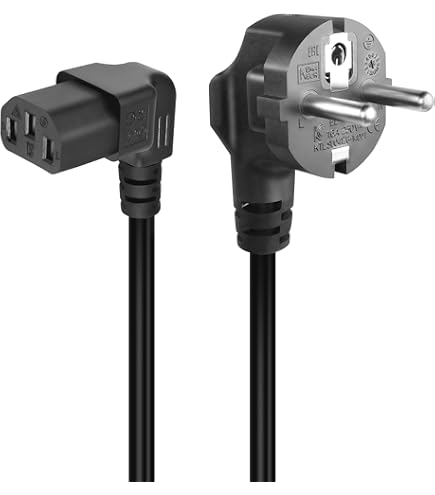 AERVEAL Connecteur De Câble, Connecteur De Câble De Cordon D Alimentation Ac 10a 250 V Coude A 90 Degres Iec 320 C13