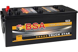 BSA BATTERY HIGH QUALITY BATTERIES LKW Batterie 170Ah 12V 1100A Starterbatterie ersetzt 180Ah 155Ah Schlepper Traktor