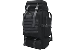 Wesoke 80L 100 liters Camping Hiking Backpack for Men, Extra Large Survival Hunting Backpack, Waterproof Big Molle Military Tactical Rucksack, Oversized Outdoor Sport Travel Daypack