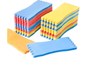 Maotrade 20 Stück Aufwickler Angeln Angelschnur Schaumplatte 6x14 cm Vorfachaufwickler Draht Angeln Wickelbrett Angelzubehör (Zufällige Farbe)