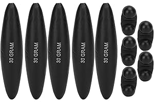 LADIESHOW 5 Unidades Flotador de Pesca, Flotadores de Corcho para Pescar Flotantes de Alta Sensibilidad con Campanillas Mar Boyas Flotadores Pesca Bobbers, Accesorios Portátiles para Lubina, Trucha Walleye