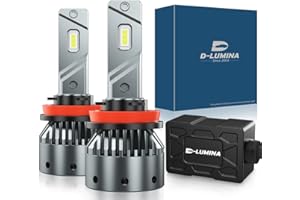 D-Lumina Żarówka samochodowa H8/H11 LED Canbus 100 W 16000 LM Lampy samochodowe do konwersji żarówek 6000K - 2 lata , 2 sztuki