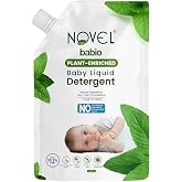 Novel Plant Enriched Baby Liquid Detergent Refill Pack 1000ml | Neem & Coconut Cleansers | pH Balanced | No Phosphates, Sulph