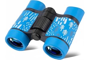 AiNinXun Binoculars Kids Compact Folding Binoculars Children Boys Girl Birthday Present 4x30 Mini Binoculars Waterproof Outdoor Telescope Gift for Bird Watching Educational Learning Travel Hiking Camp