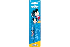 MR WHITE Mr.White brosse à dents manuelle avec capuchon de protection - Mickey et ses amis - Mickey